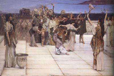 Alma-Tadema, Sir Lawrence A Dedication to Bacchus (mk23)
